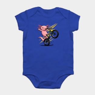 Axolotl on Wheels Baby Bodysuit